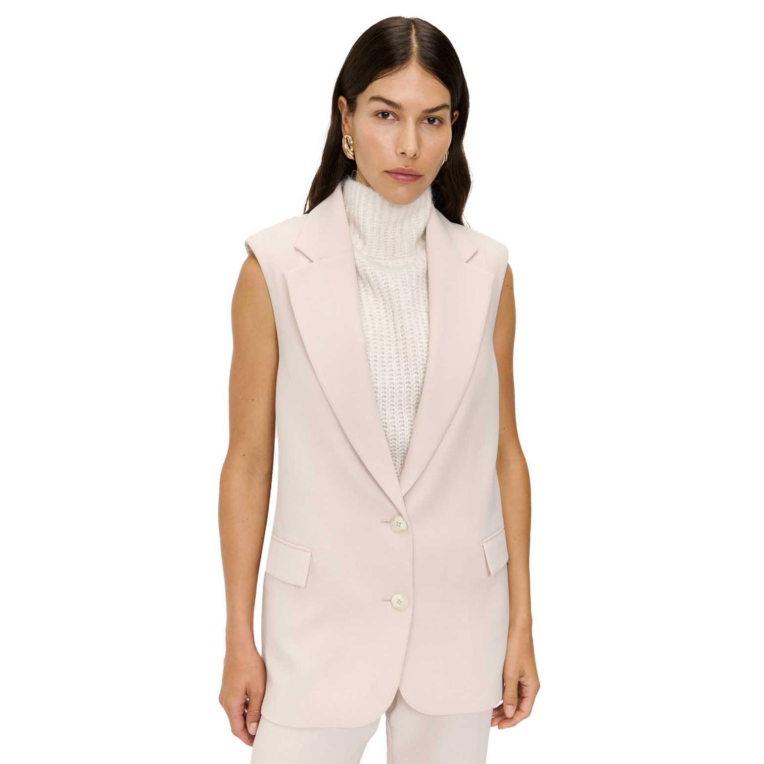 Veronika Maine Double Weave Cocoon Vest